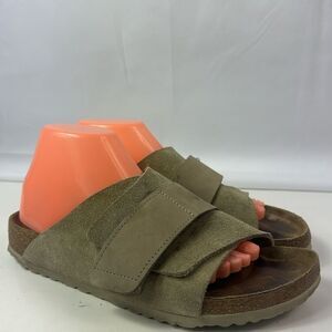 Birkenstock Kyoto Taupe Nubuck Suede Leather Women's Sandals